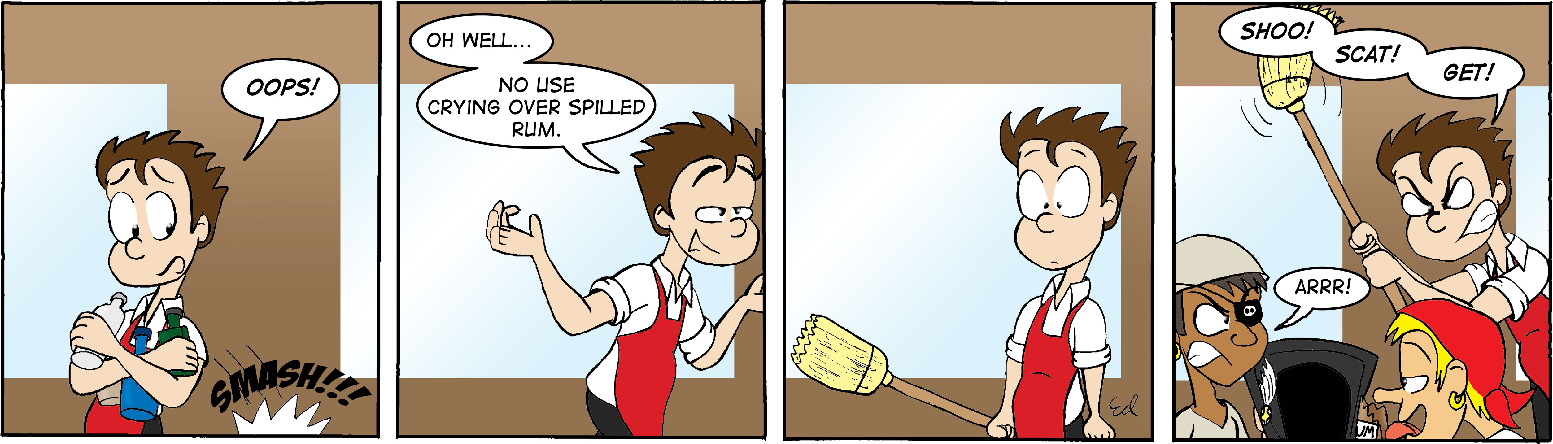 No crying over spilt rum
