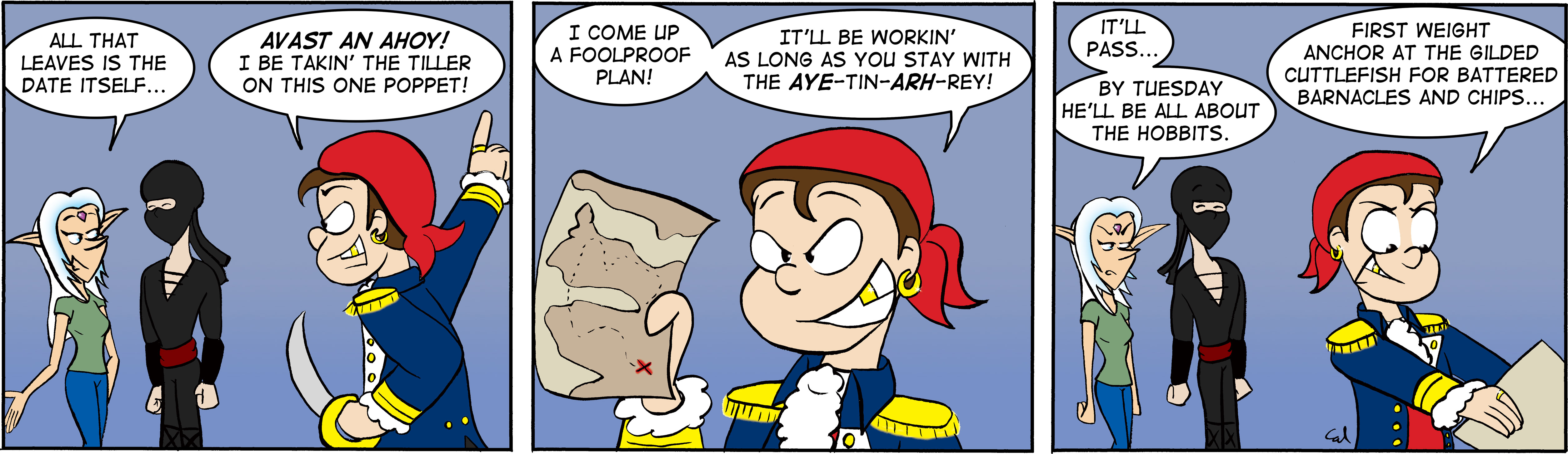 The lonely ninja – Talk like a Pirate day