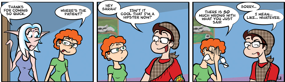 The hipster is in