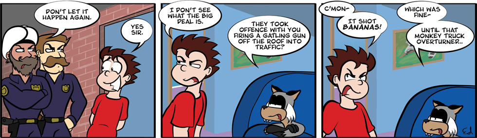 Little trouble with the law