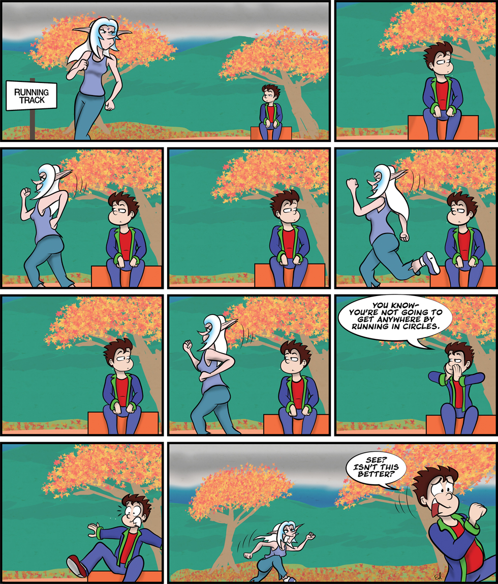 running in circles