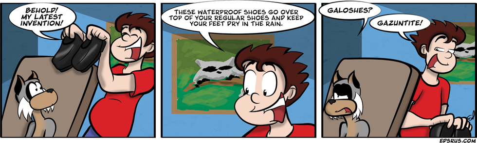 Ed’s waterproof overshoes